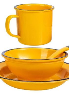 1 Set Melamine Bowl Kit Bowl Cup Plate Kit Kitchen Soup