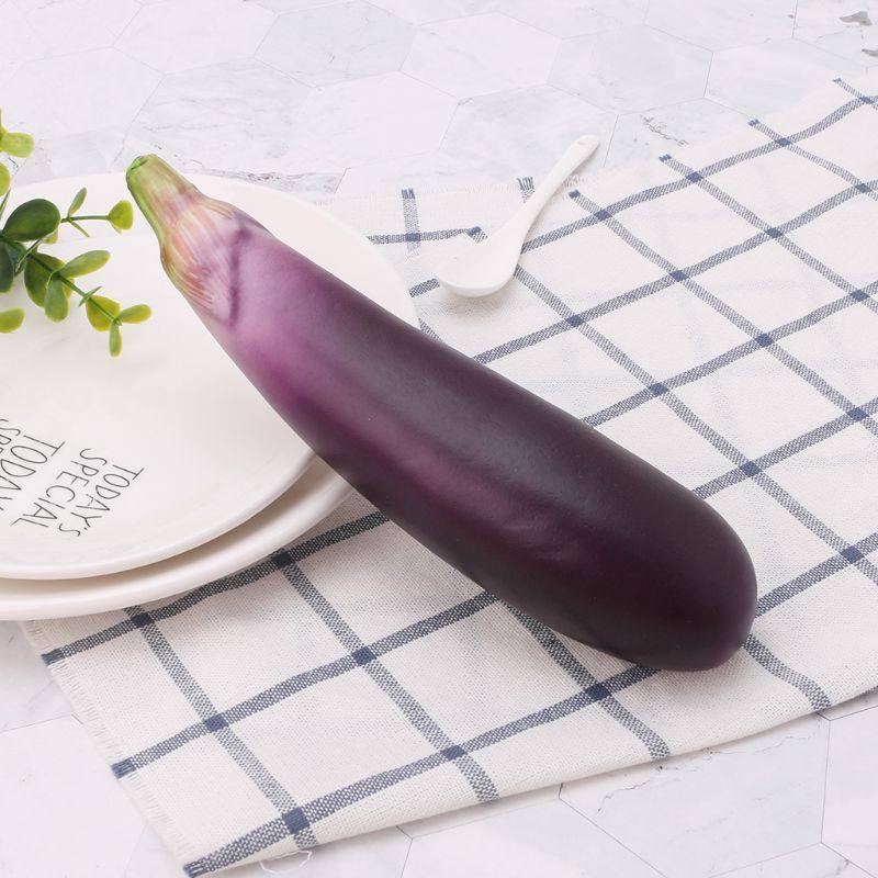 lifelike artificial eggplants simulation fake vegetable