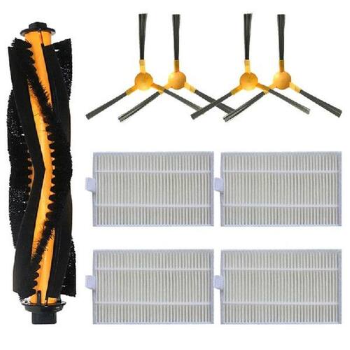 Roller Brush Side Brush HEPA Mops Set For Proscenic 800T