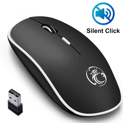 iMice Wireless Mouse Silent Computer Mouse 1600 DPI Ergonomi