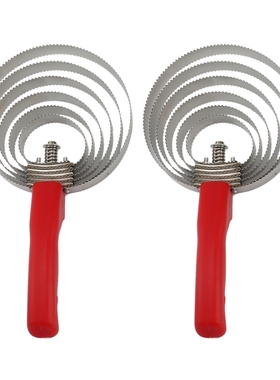 2 Pack Reversible Stainless Steel Curry Comb with Soft Conta