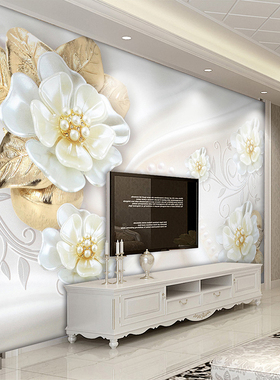 Custom Photo Wallpaper For Walls Roll 3D Embossed Flower