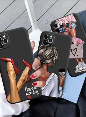 Black Matte Case For iPhone 12 11 Pro Max 7 8 Plus X Xr Xs M