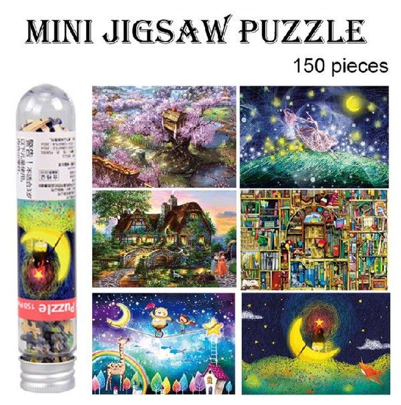 150 Piece Mini Circular Tube Puzzle Game Jigsaw Puzzles