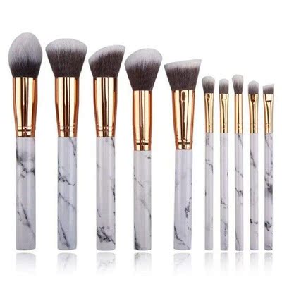 10Pcs Makeup Brushes Tool Set Soft Fluffy Cosmetic Powder