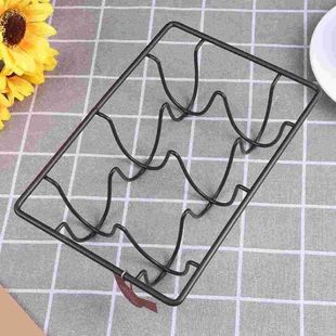 6 Compartment Wire Egg Holder Tray Metal Egg Skelter