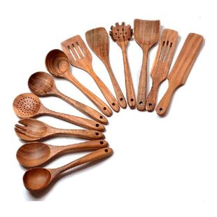 Wooden Spoons For Cooking,12 Pack Wooden Utensils For