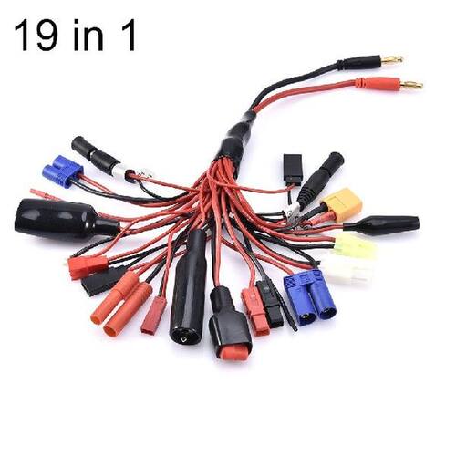Multifunctional Lipo Battery 19 In1 RC Battery Charger Plug