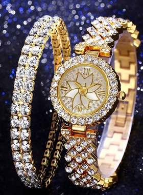 Diamond Bracelet Watch women's creative gift set Wom