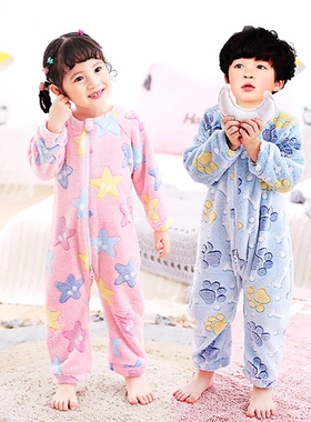 2021 Autumn Home Wear New Girls Sleeping Bag Baby Boy Costum