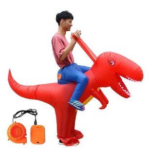 Inflatable Adults Children Riding Dinosaur Costume