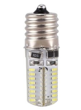 E17 Socket 5W 64 LED Lamp Bulb 3014 SMD Light Pure White AC