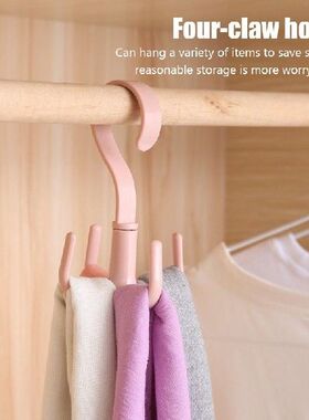 Rotated Hanger Hooks Wardrobe Clothes Rack Hanger Organizer
