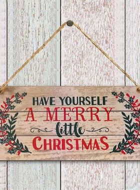 1 Buah 2020 Tahun Baru Pintu Kayu Menggantung Tanda Pohon