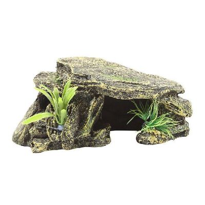 Aquarium Resin Amphibians Tortoise Basking Island Turtle