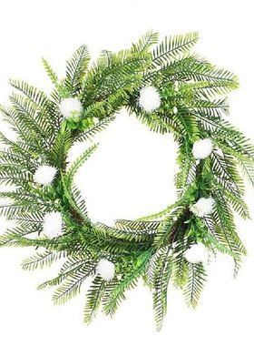 Simulate Fern Leaf Chrysanthemum Garland Artifical Plant