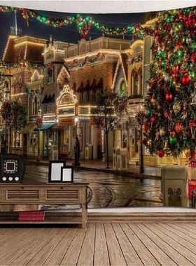 Xmas Gift Wall Tapestry Artwork Tablecloth  Throw-180x180cm