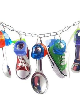 Mainan Gigit Burung Nuri Bersendok Besi Tahan Karat