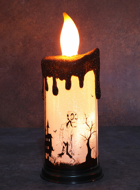 1pcs Halloween Pumpkin Skull Candles Lamp Flameless