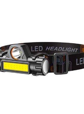 Lampu Depan LED Mini Kuat XPE COB 6 Mode dengan Baterai