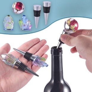 Red Wine Bottle Stopper Crystal Epoxy Resin Mold Crystal