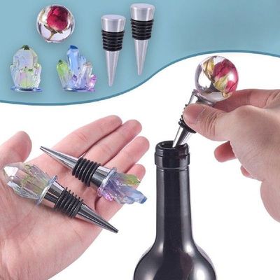 Red Wine Bottle Stopper Crystal Epoxy Resin Mold Crystal