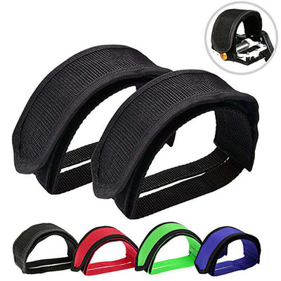 1pair Nylon Bicycle Pedal Straps Toe Clip Foot Strap Belt