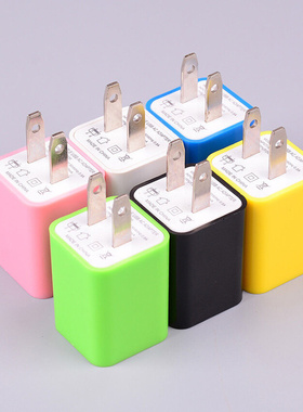 5V 1A US Plug USB Charging Dual Port Power Adapter For Home