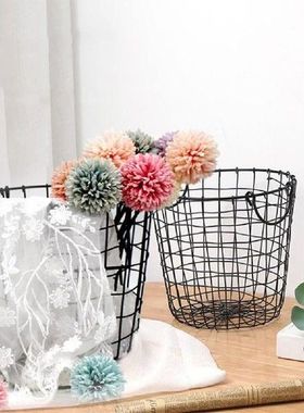 Storage Basket Wrought Iron Multifunction Storage Container