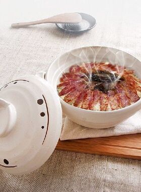 Casserole congee noodle fire ceramic stone pot mix rice