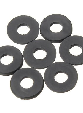 200PCS Black Nylon Flat Insulating Washers M3 6mm x 1mm Gask