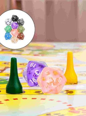 10pcs Prime Sturdy Durable Chic Plastic Dices Game Dice Prop