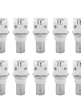 10 Pieces 90 Degree 2P BNCQ9 Connection Board White Adapter