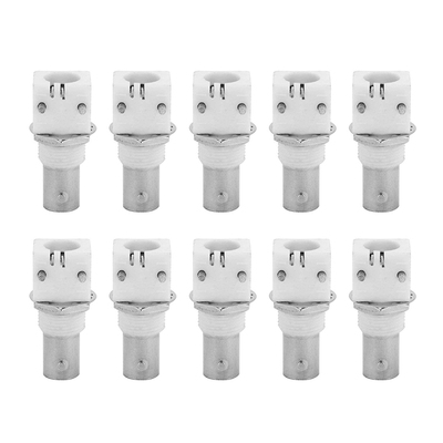 10 Pieces 90 Degree 2P BNCQ9 Connection Board White Adapter