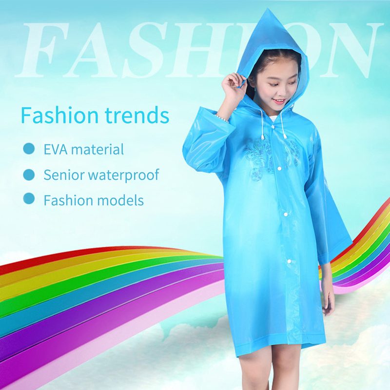 Thick Children Raincoat Polyester Cute Baby Solid Outdoor 乐器/吉他/钢琴/配件 吉他合成器 原图主图