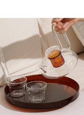 Heat-Resistant Glass Kombucha Teapot Nordic Tea Set Home