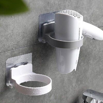 Hair Dryer Holder Blower Organizer Adhesive Wall Mounted