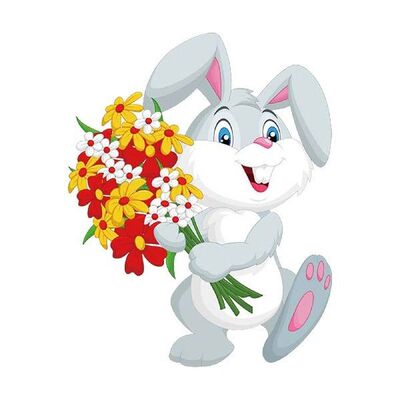Adhesive Letters 2 Inch Easter Heat Transfers Rabbit Bunny