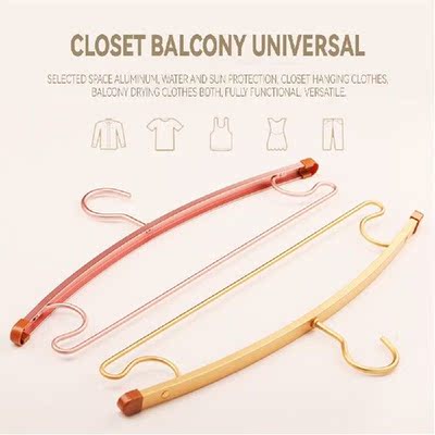 5PCS Clothing Hangers Clothes Hngers Anti-slip Aluminium