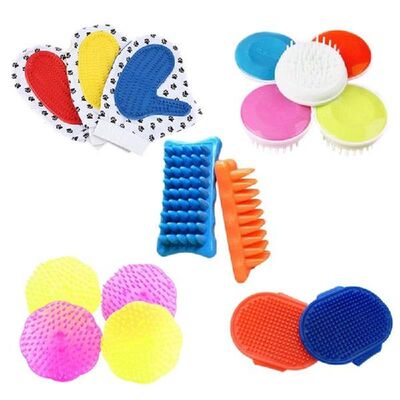 5pcs Pet Dog Cat Bath Massage Gloves Tools Set Hair