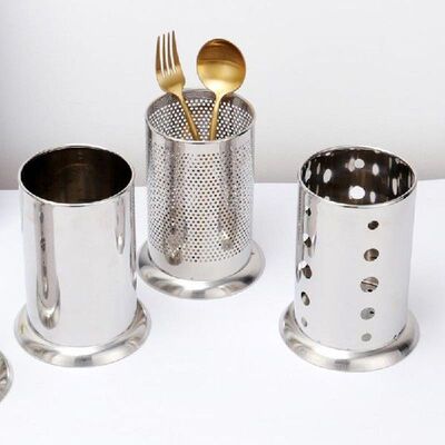 Cutlery Utensils Holder Drainer Stainless Steel Cutlery