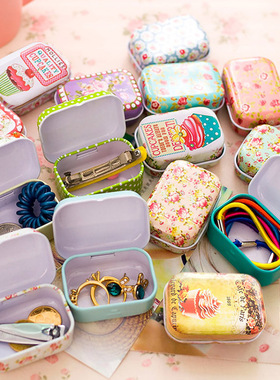 Colorful mini tin box sealed jar packing boxes jewelry, cand