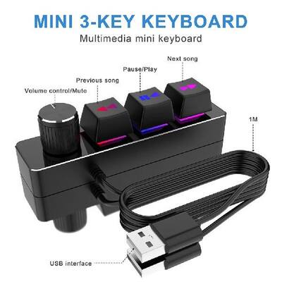 Programming Macro Keyboard USB RGB Custom Knob Keyboard 3