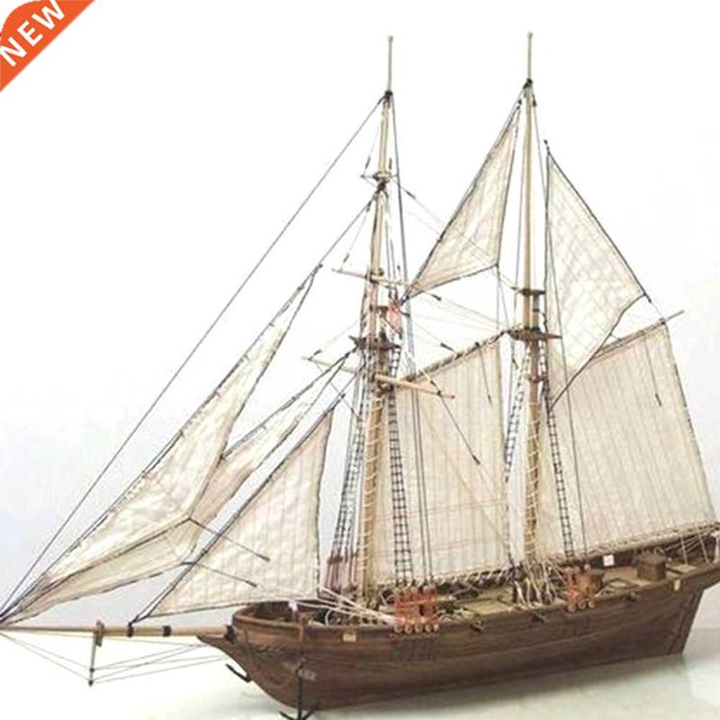 1 Set Assembling Building Kits Ship Model Wooden Sailboat To