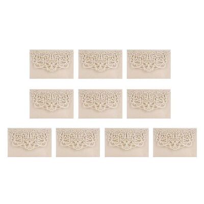 Pack of 10  Cut Flower Cardstock Wedding Baby Shower