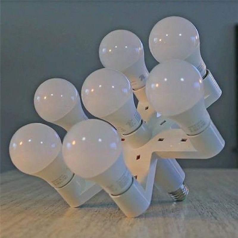 New 1PC 7-in-1 Light-Bulb Splitter E27 Base LED Converter