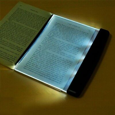 Lampu Buku LED Lampu Malam Baca Pelat Datar Panel Travel