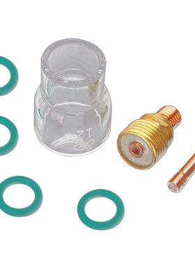 7Pcs/Set #12 Pyrex Gl Cup Kit Stubby Collets Body Gas Lens T