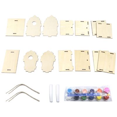2 Pack DIY Bird House Painting Kit Building Birdhouse