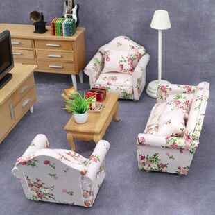 Dollhouse Sofa Set, Dollhouse Furniture Model Toys